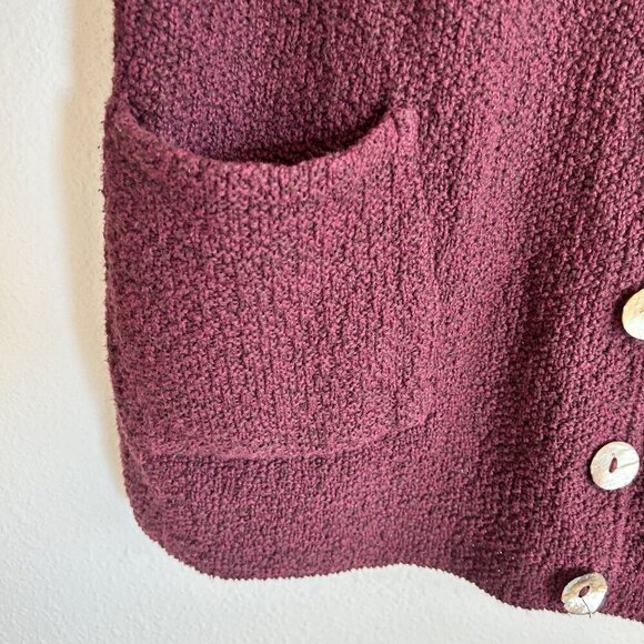 Margaret Winters Sweater Oversize Cardigan Shawl Collar Mother of Pearl - Picture 4 of 11